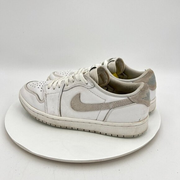 Nike Air Jordan 1 Low Men Size 8 CZ0790-100 White Neutral Particle Grey Shoes - Picture 7 of 14